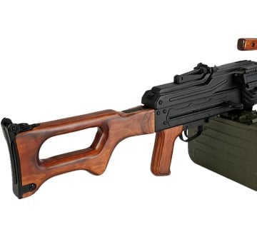 AK Matrix PKM Airsoft Makinalı Tüfek - Gerçek Ağaç