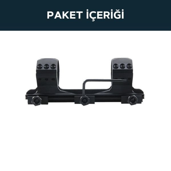 Vector Optics 34mm X-Accu Tek Parça Medium Picatinny Dürbün Montaj Halkası
