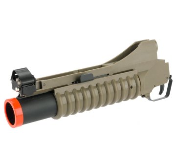 Matrix 40mm M203 Bomba Atar M4 M16 Serisi Airsoft Tüfekler İçin Kısa Tip Çöl Rengi