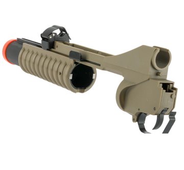 Matrix 40mm M203 Bomba Atar M4 M16 Serisi Airsoft Tüfekler İçin Kısa Tip Çöl Rengi