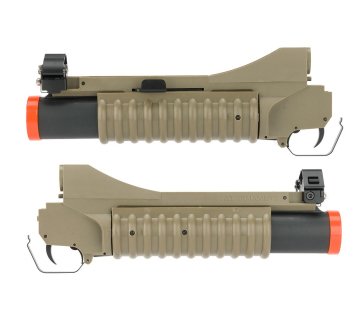 Matrix 40mm M203 Bomba Atar M4 M16 Serisi Airsoft Tüfekler İçin Kısa Tip Çöl Rengi