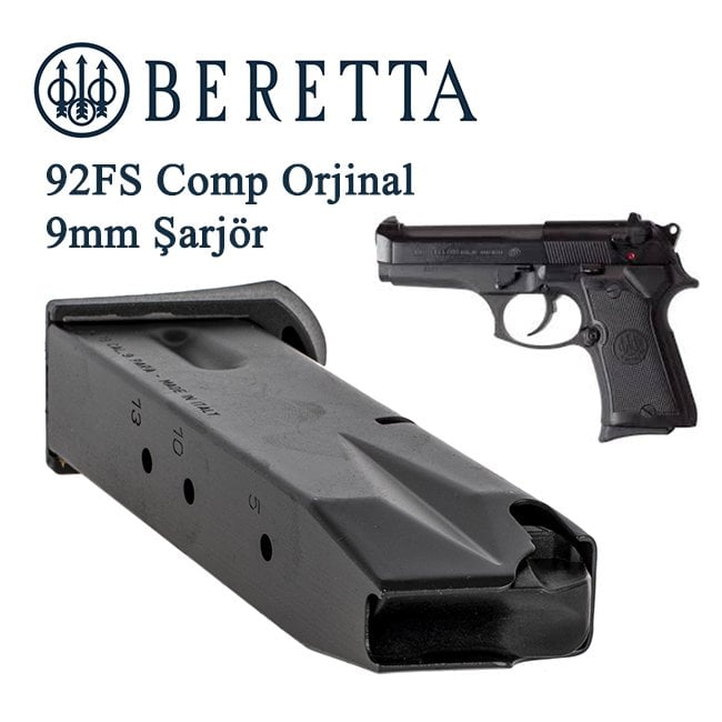 BERETTA F92 COMPACT Orjinal 9mm Şarjör 13+1