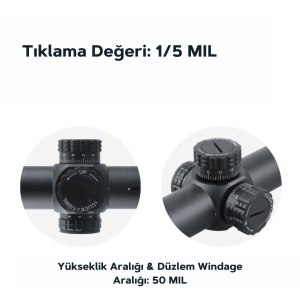 Victoptics S6 1-6x24 SFP Tüfek Dürbünü OPSL-22