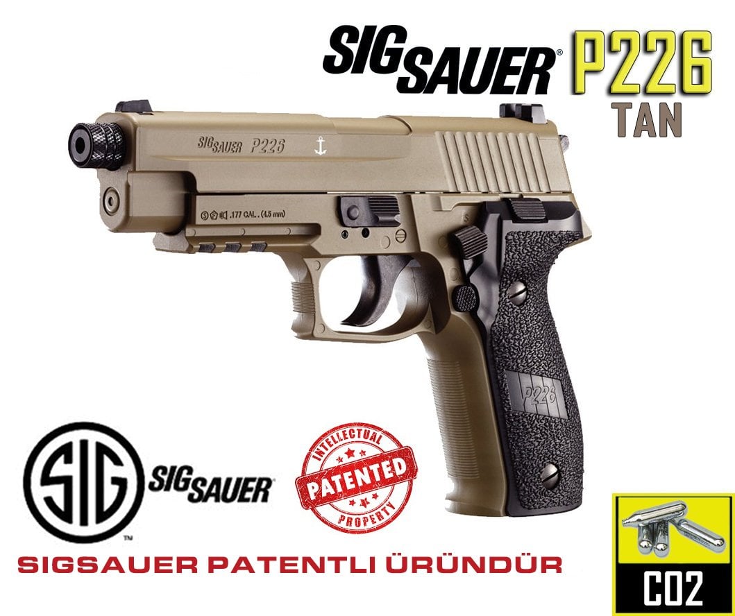 Sig Sauer P226 Tan HAVALI Tabanca 4.5mm CO2 | Sig Sauer | Havalı