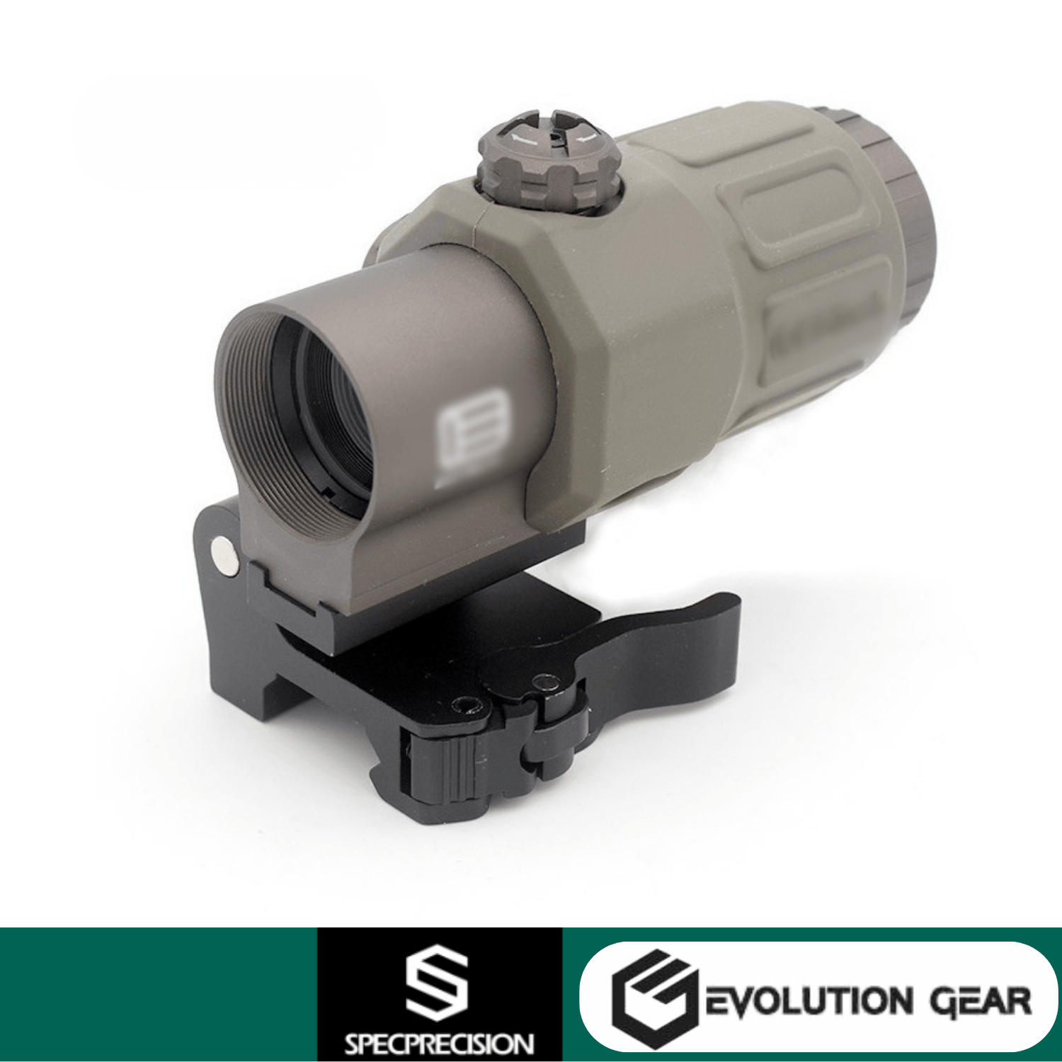 EvolutionGear G33 x3 STS Switch-to-Side (Yan Katlanır) Montajlı Magnifier - FDE