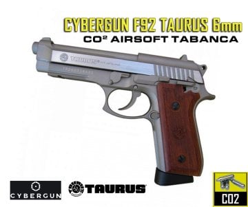 CYBERGUN Taurus PT92 GBB Gümüş Airsoft Tabanca