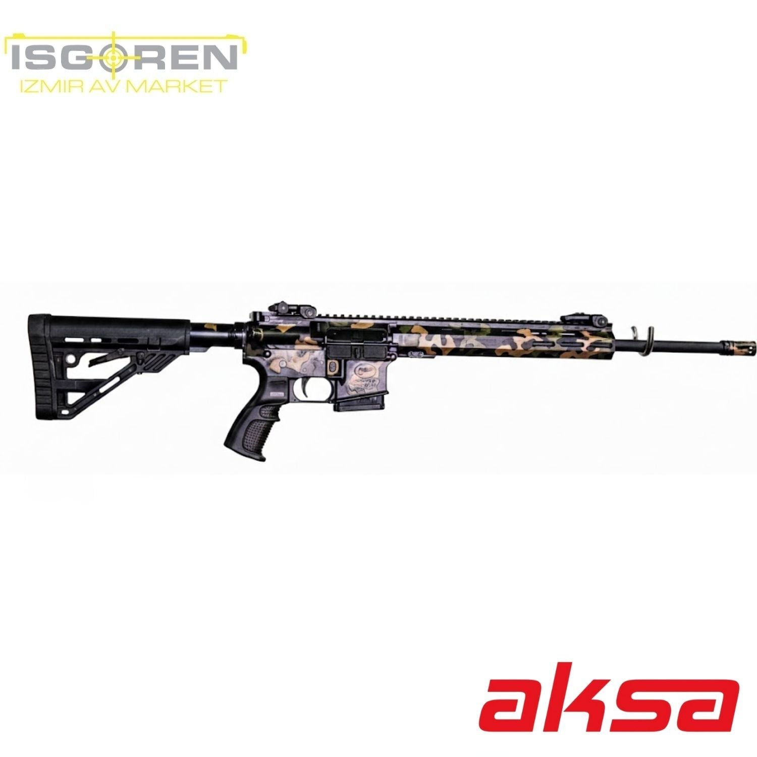 AKSA CROSSFİRE T-14 36 KALİBRE YEŞİL CAMO YARI OTOMATİK AV TÜFEĞİ