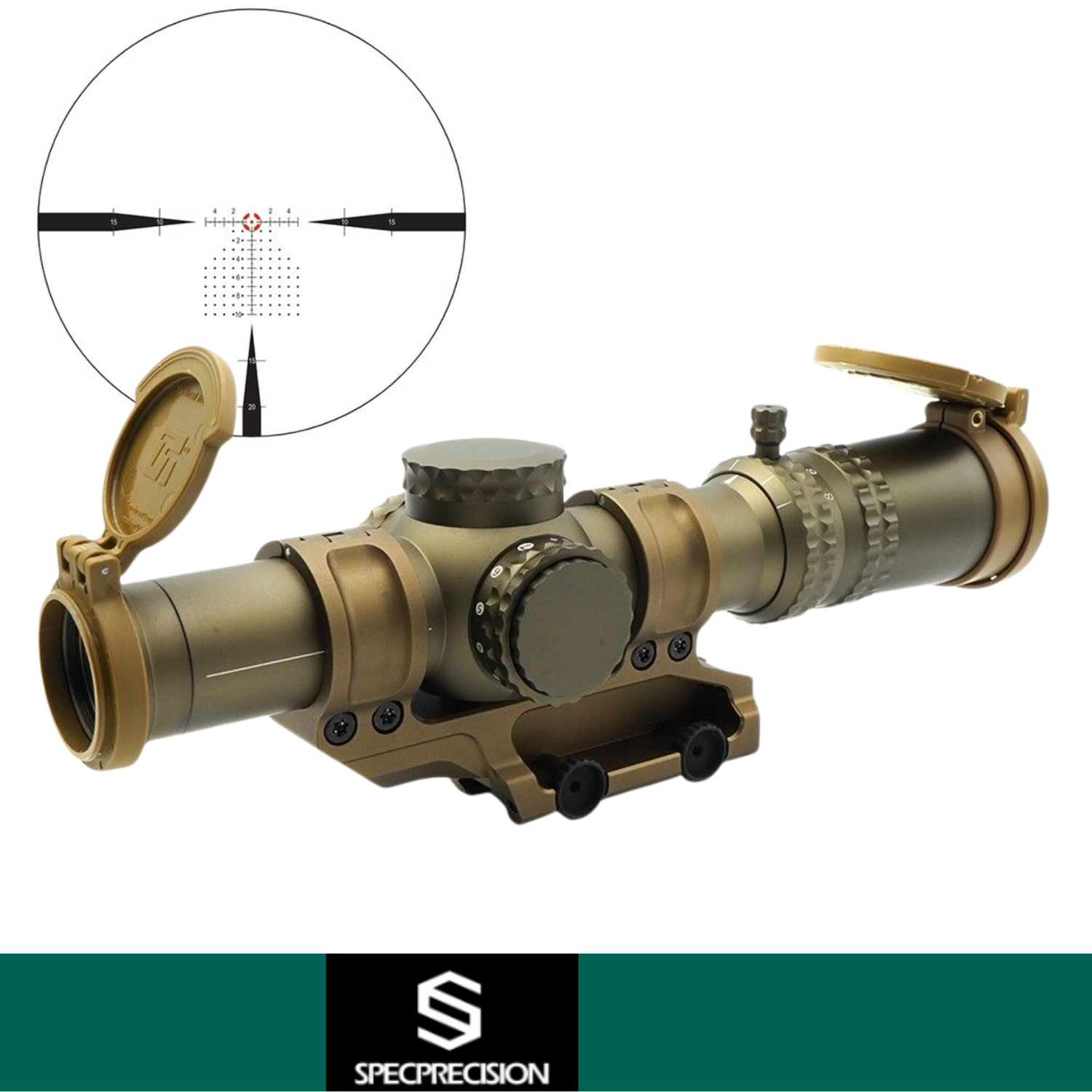 EvolutionGear ATACR 1-8 FFP LPVO Mil Spec Ver. NFMagmount / Leap 34mm Tüfek Dürbünü