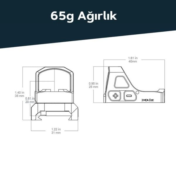 Vector Optics Frenzy-S 1x17x21 GenII Red Dot Nişangah SCRD-73
