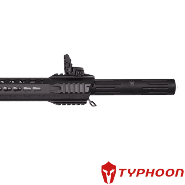 TYPHOON F12 SIYAH 12CAL 51CM ŞARJÖRLÜ YİVSİZ YARI OTOMATIK AV TÜFEĞİ