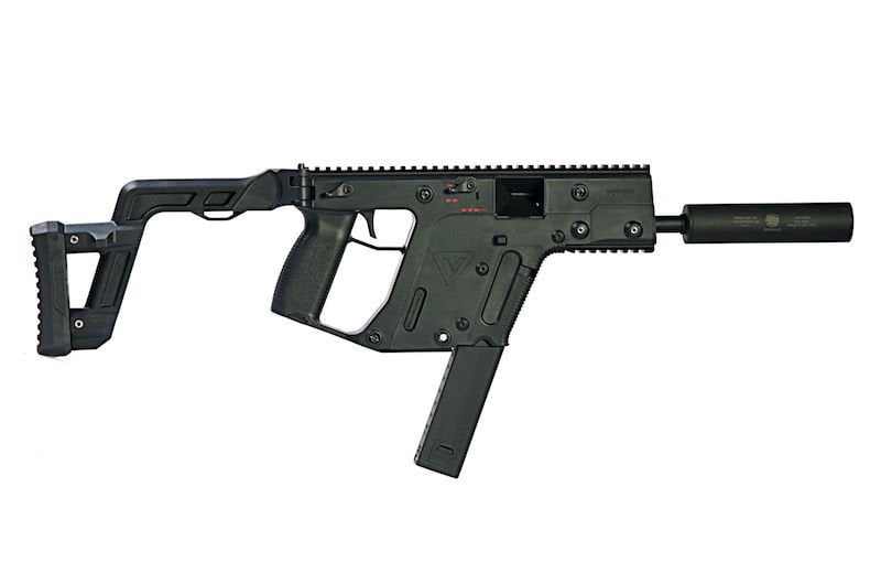 KRYTAC Kriss Vector SMG Mock Susturuculu AEG Airsoft Tüfek - Siyah
