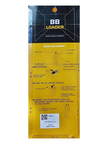 WoSport EX0401-L 500rd Büyük BB Loader Hızlı Yükleyici Şeffaf