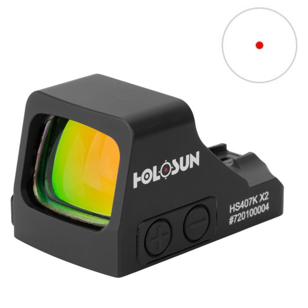 HOLOSUN HS407K-X2 Open Reflex Optical Red Dot Sight