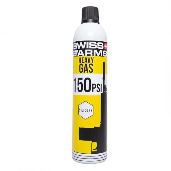 Cybergun Swiss Arms Silikonlu 150 PSI / 760 ml Airsoft Heavy Gas - Sarı Şişe