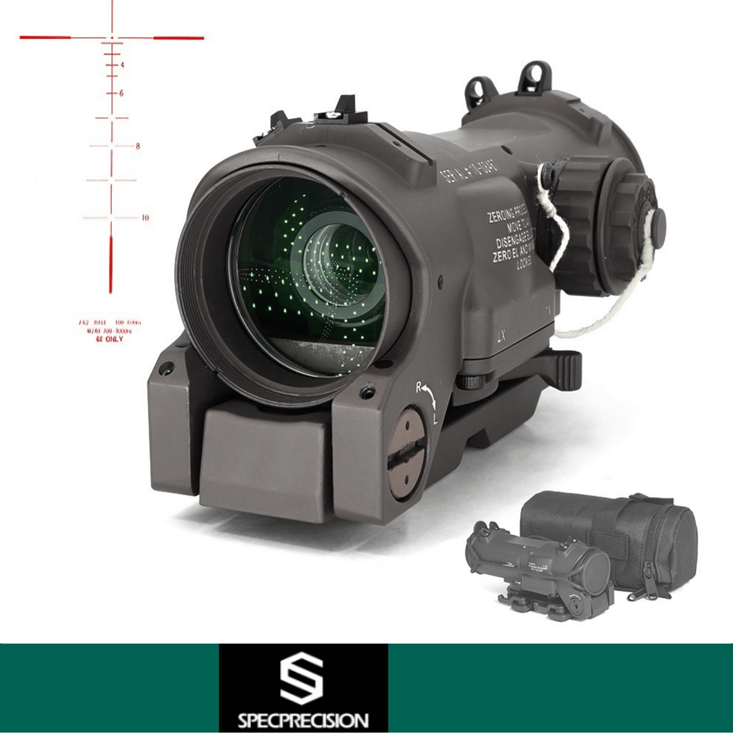 SP Elcan SpecterDR Gen3 (1-4X MilSpec) DarkBrown &EXTRA KILLFLASH