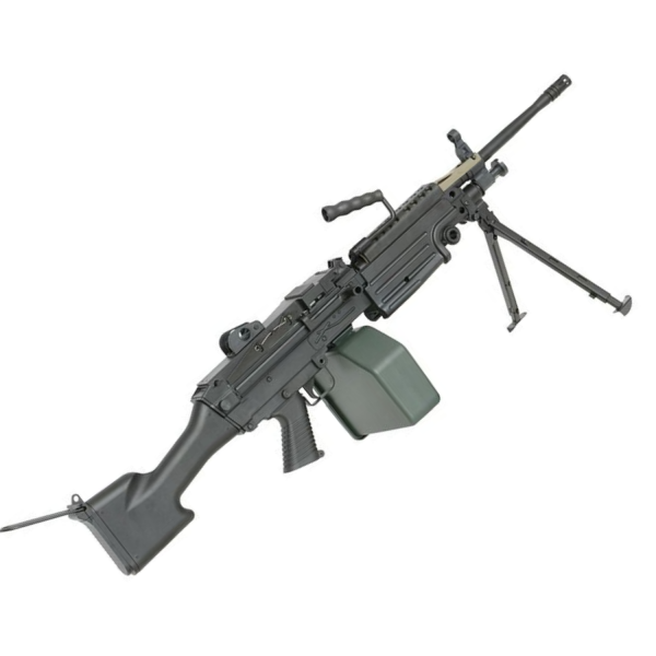 A&K FN Licensed M249 MKII Siyah Full Metal LMG AEG Airsoft Tüfek