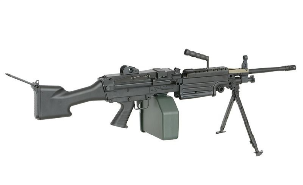 A&K FN Licensed M249 MKII Siyah Full Metal LMG AEG Airsoft Tüfek