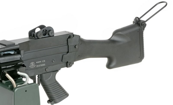 A&K FN Licensed M249 MKII Siyah Full Metal LMG AEG Airsoft Tüfek