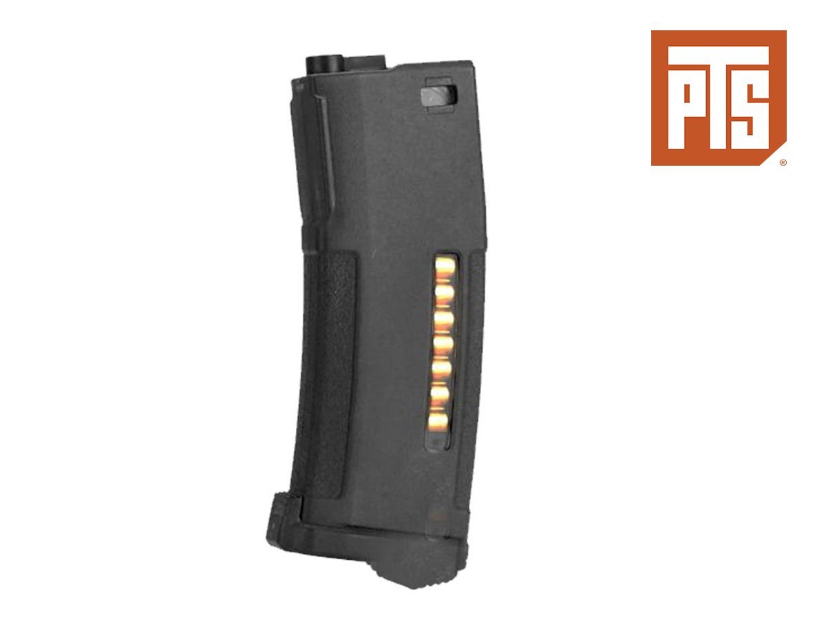 PTS 150BB EPM Şarjör SIYAH M4 / M16 Serisi Airsoft AEG Tüfek için