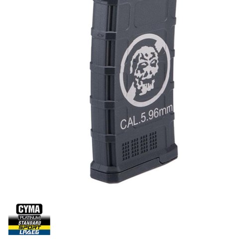 CYMA M4/M16 Airsoft 220BB MidCap ZOMBIE KILLER Polimer Şarjör