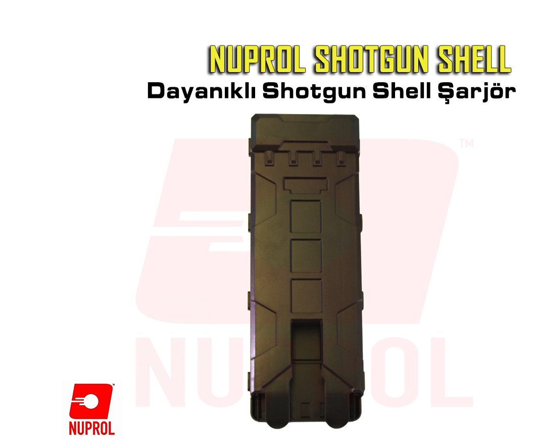 NUPROL DAYANIKLI POLİMER SHOTGUN SHELL ŞARJÖR - SİYAH