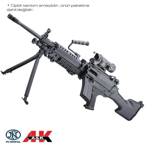 AK FN Lisanslı M249 ''Featherweight'' AEG Airsoft Makinalı Tüfek