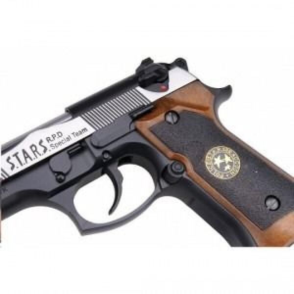 Samurai Edge M9 Airsoft GBB Tabanca- Silver & Black- M92SPS-2T