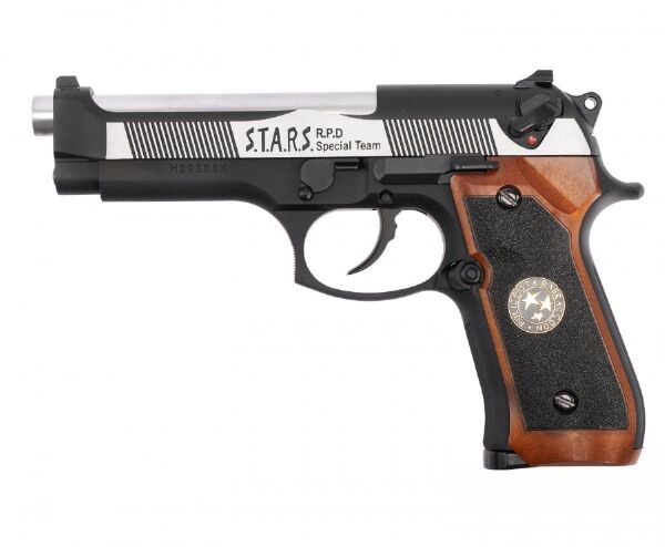 WE Samurai Edge M9 Silver & Black GBB Airsoft Tabanca