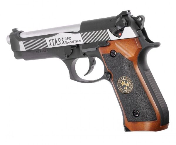 WE Samurai Edge M9 Silver & Black GBB Airsoft Tabanca