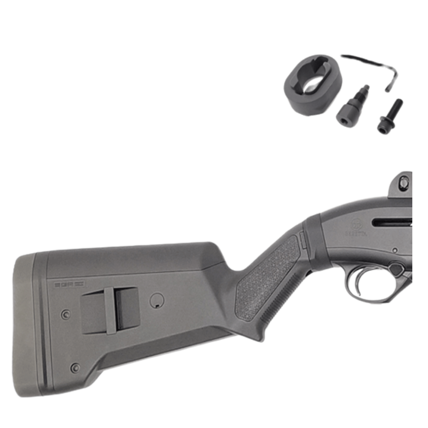 GG&G Beretta 1301 Dipçik Adaptörü ve Magpul SGA Mossberg Siyah Dipçik Seti – GGG-2720