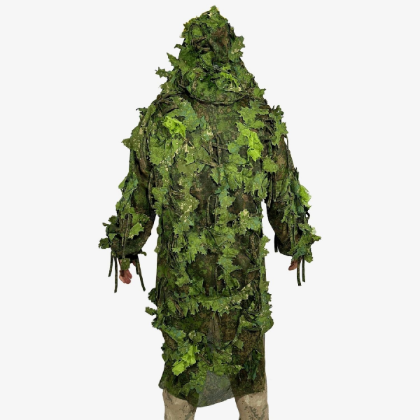 KMCS Kamuflajlı Piton Pelerini Çıkarılabilir Kapüşonlu - Yeşil