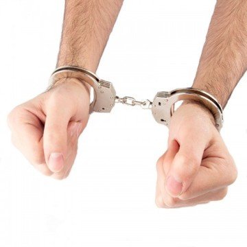Paslanmaz Çelik Polis Asker Askeri Güvenlik Anahtarlı Kelepçe