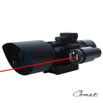 COMET 3-10x42 Yeşil Kırmızı Lazerli Tüfek Dürbünü (TDL003)