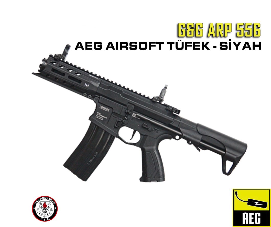 GG ARP 556 AEG Airsoft Tüfek - Siyah