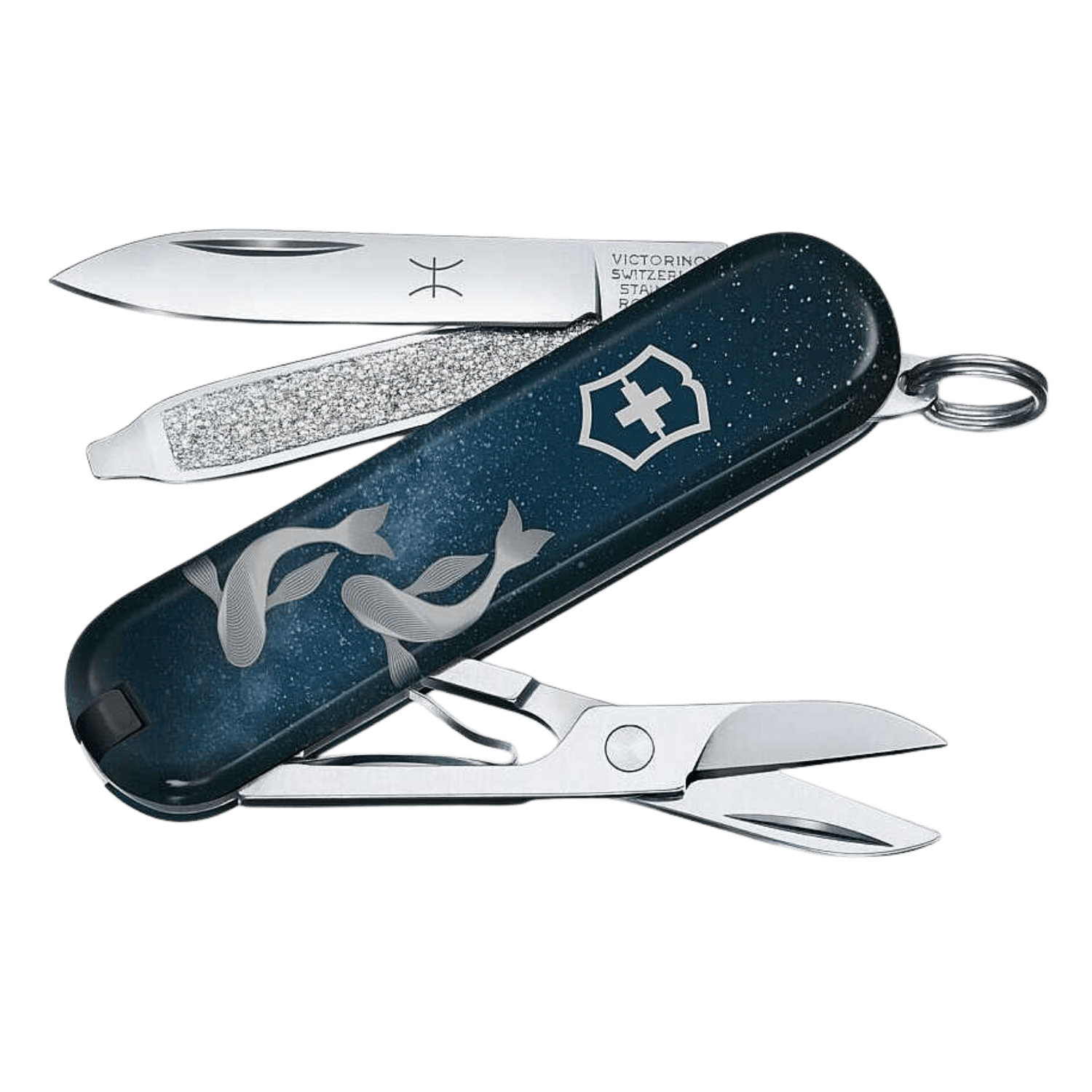 Victorinox 0.6223.2PIS Classic SD Zodiac Signs 58mm Çakı, Balık Burcu