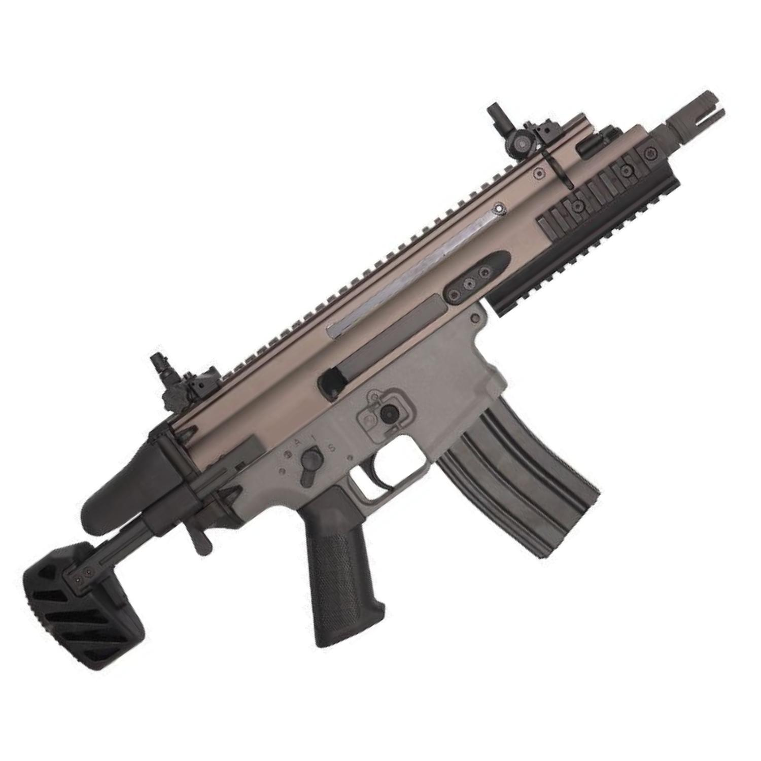 FN Herstal-Licensed SCAR-SC Compact Airsoft PDW B.R.S.S. AEG TAN BOLT