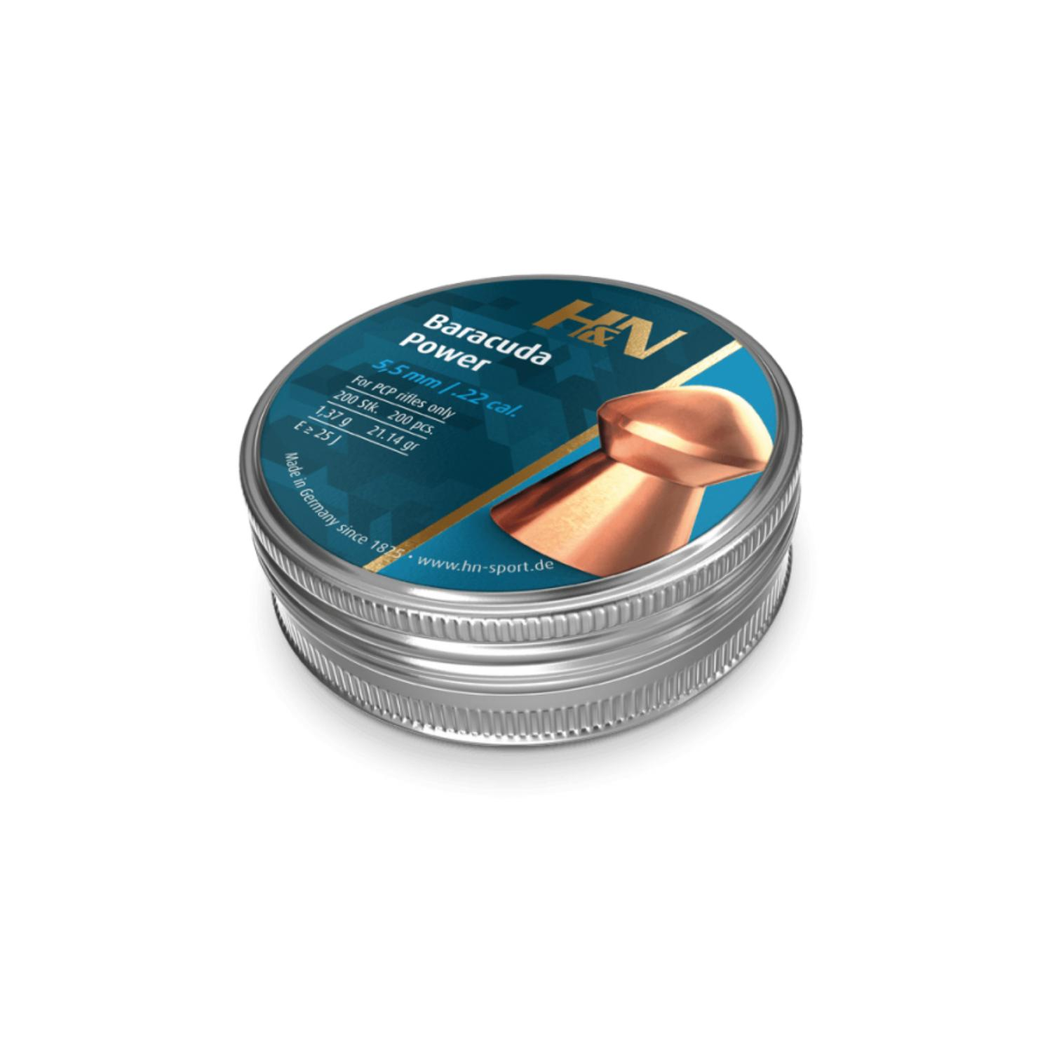 H&N Baracuda Power 5,50mm 21.14gr 200'lü Havalı Saçma