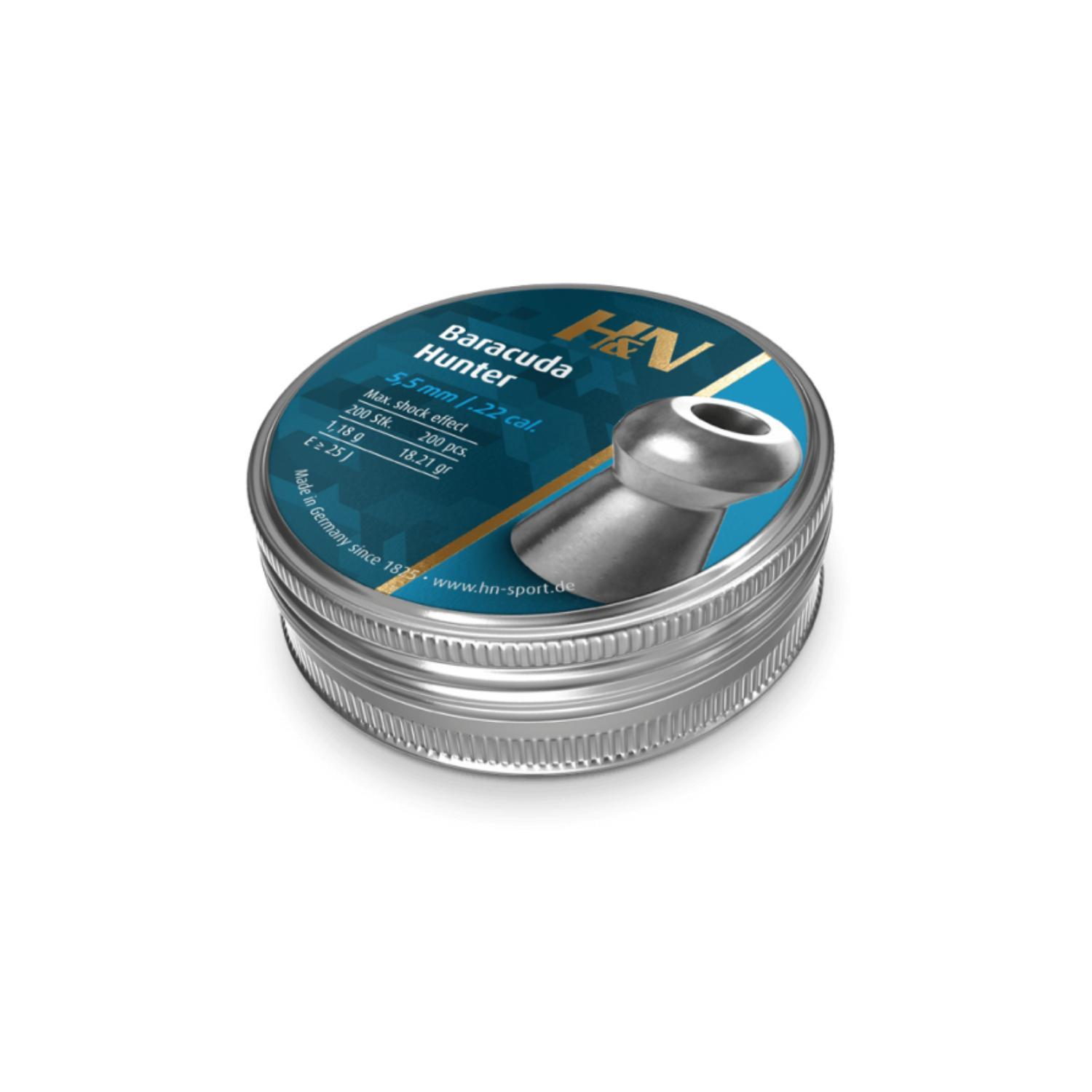 H&N Baracuda Hunter 5,50mm 18.21gr 200'lü Havalı Saçma