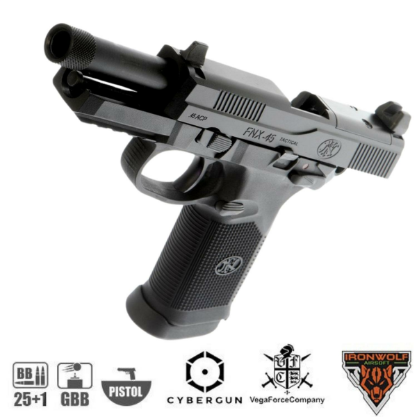 VFC FNX45 TACTICAL AIRSOFT GBB Tabanca Siyah