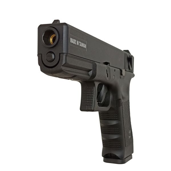 KJW G18 Glock18 Metal Slide SIYAH GBB Airsoft Auto Glock Tabanca KP-18-BK
