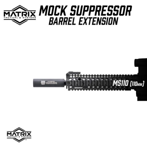 Matrix Airsoft Susturucu Replika  30x110mm (Why So Serious / Siyah)