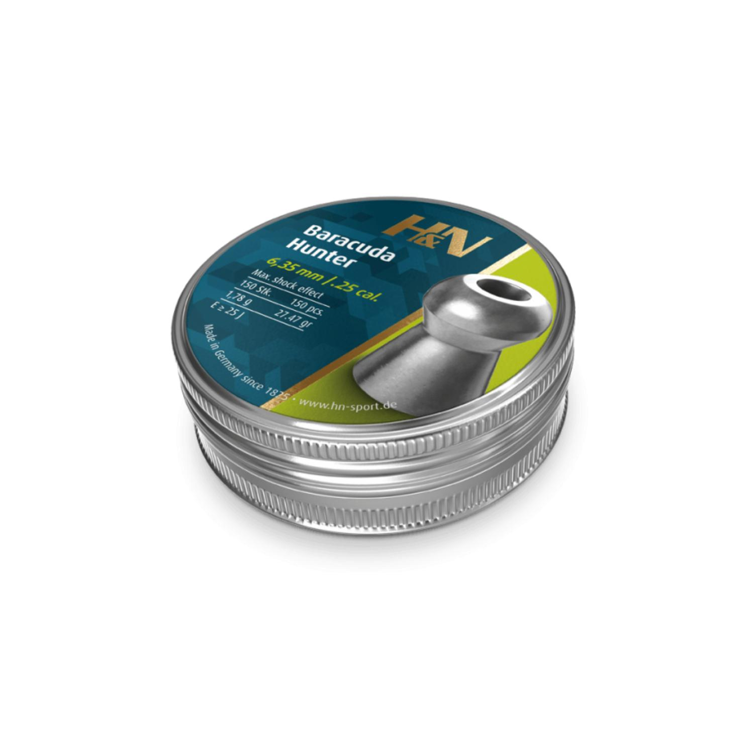 H&N Baracuda Hunter 6,35mm 27.47gr 150' Li̇ Havalı Saçma