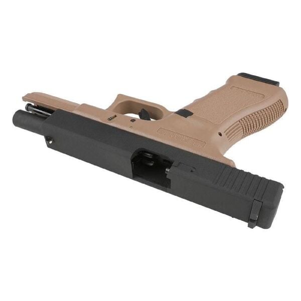 KJW Glock 18 Metal Slide Tan GBB Airsoft Tabanca