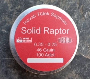 Solid Raptor 6.35mm 46Grain (100 Adet) SOLID ÇEKIRDEK