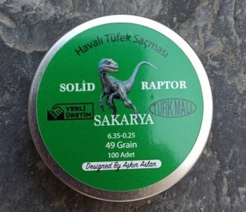 Solid Raptor 6.35mm 49Grain (100 Adet) SOLID ÇEKIRDEK