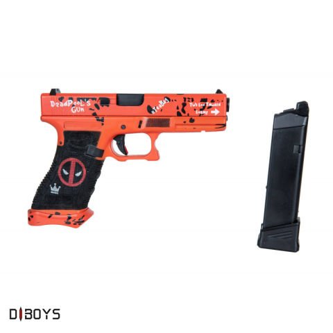 GLOCK18 ''DeadPool'' Modifiyeli GBB Airsoft Tabanca