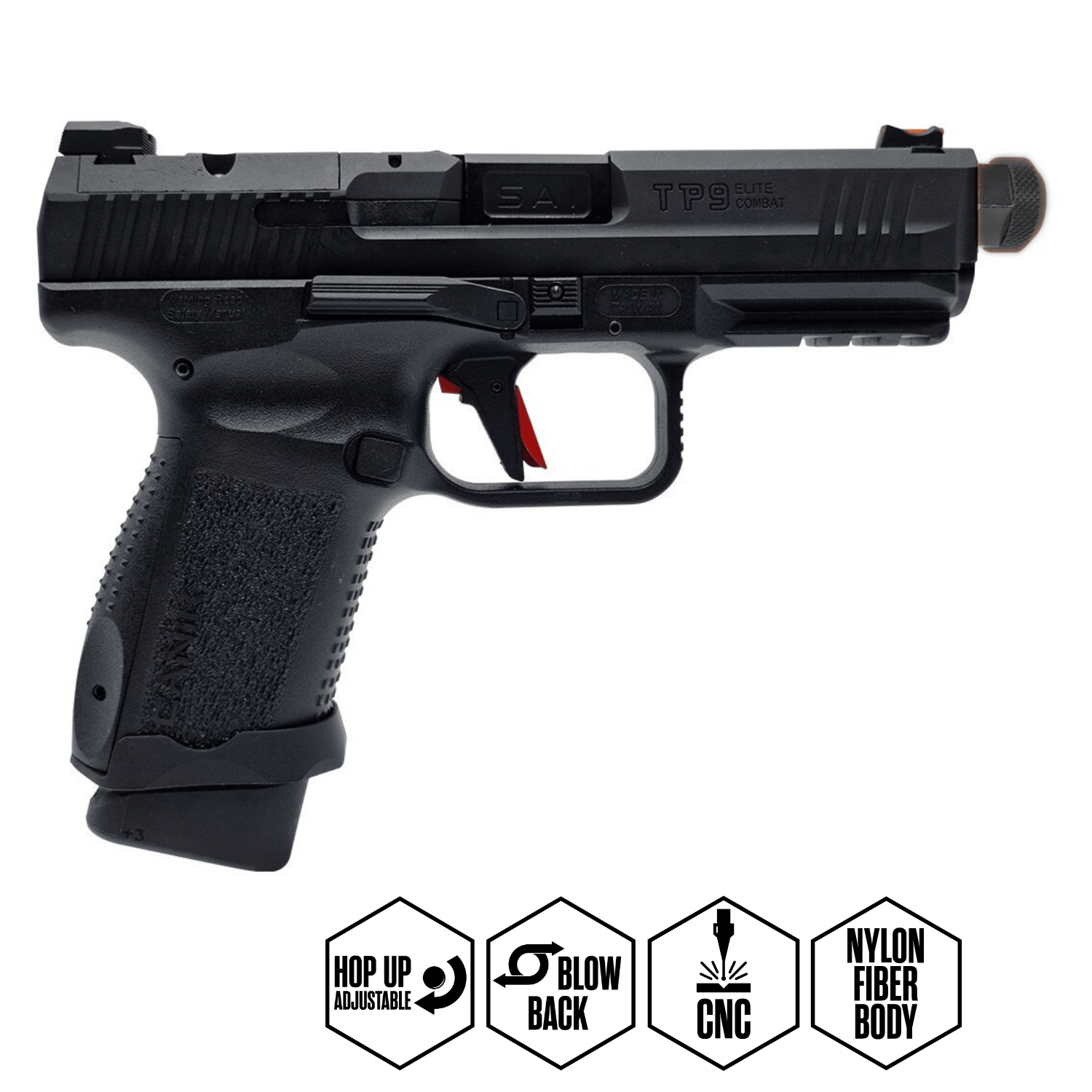 Canik TP9 Elite Combat Airsoft Replika - Siyah