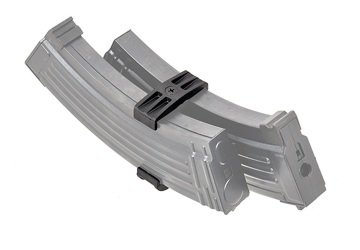 LCT Airsoft AK47 Double Magazine Clip (BLACK)