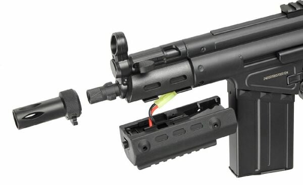 JG T3 SAS Airsoft G3 MC51 Tipi Compact CQB Tüfek - Siyah JG094