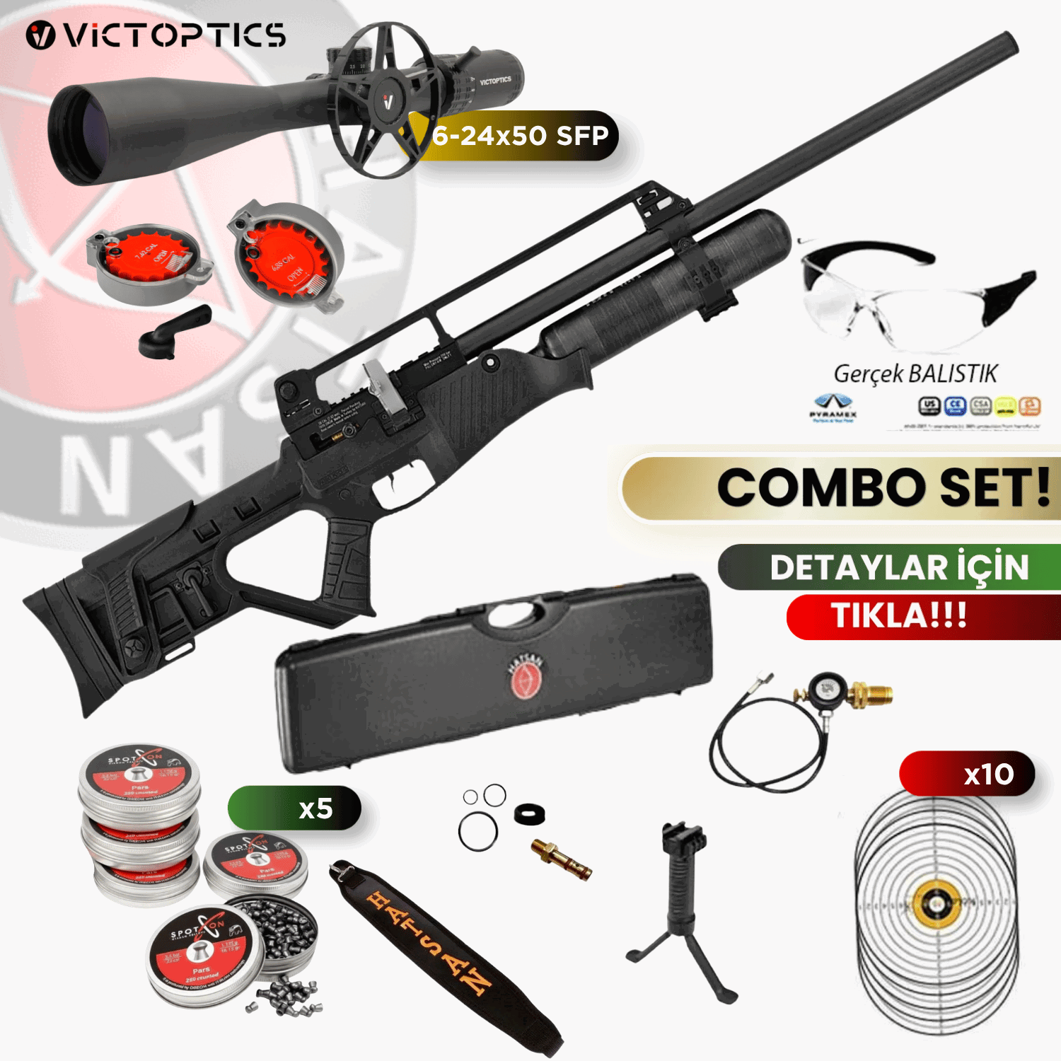 Hatsan BLITZ 5.5mm Full&Semi AUTO PCP Havalı Tüfek Seti